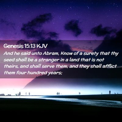 Genesis 15:13 KJV Free Bible Images