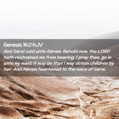 Genesis 16:2 KJV Free Bible Images