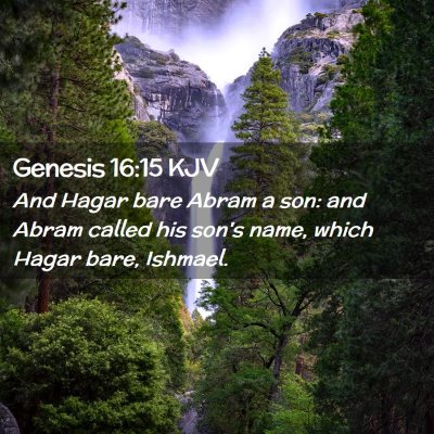 Genesis 16:15 KJV Free Bible Images