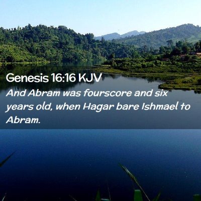 Genesis 16:16 KJV Free Bible Images