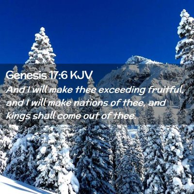 Genesis 17:6 KJV Free Bible Images