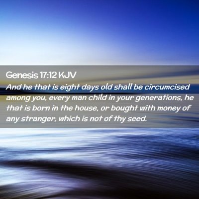 Genesis 17:12 KJV Free Bible Images