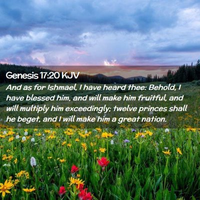 Genesis 17:20 KJV Free Bible Images