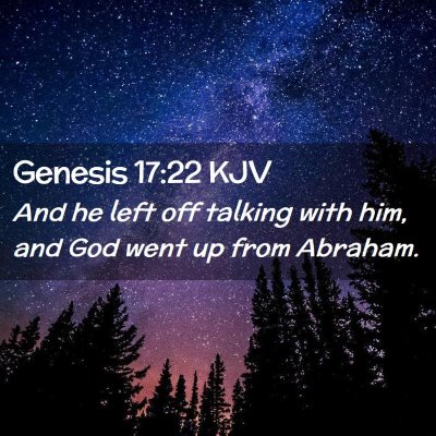 Genesis 17:22 KJV Free Bible Images