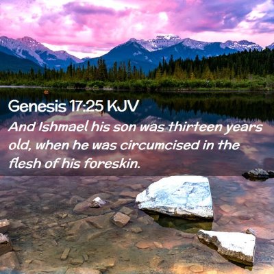 Genesis 17:25 KJV Free Bible Images