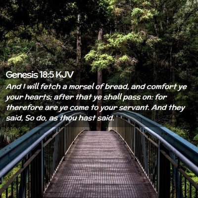 Genesis 18:5 KJV Free Bible Images