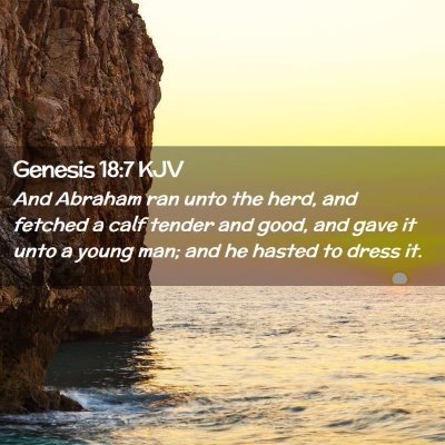 Genesis 18:7 KJV Free Bible Images