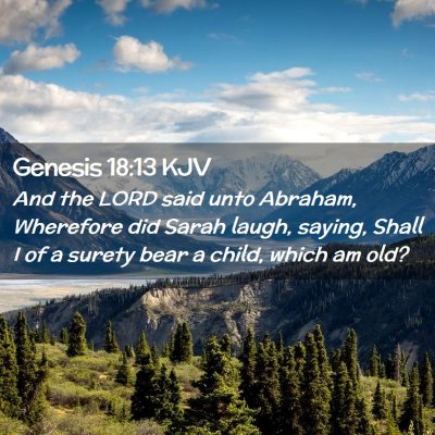 Genesis 18:13 KJV Free Bible Images