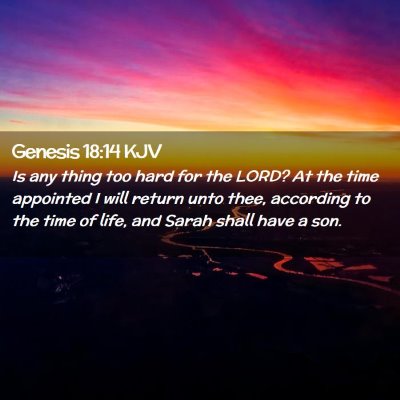 Genesis 18:14 KJV Free Bible Images