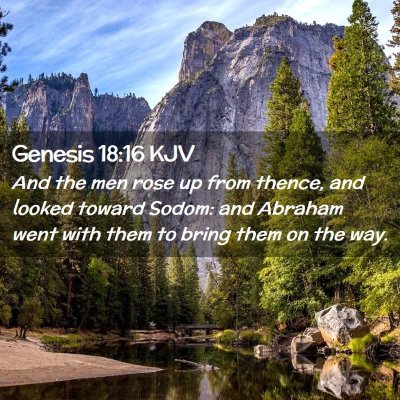 Genesis 18:16 KJV Free Bible Images