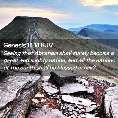 Genesis 18:18 KJV Free Bible Images