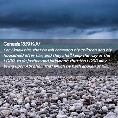 Genesis 18:19 KJV Free Bible Images