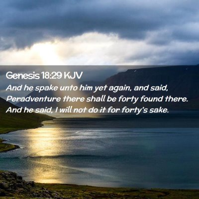 Genesis 18:29 KJV Free Bible Images