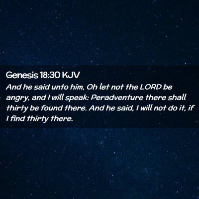 Genesis 18:30 KJV Free Bible Images