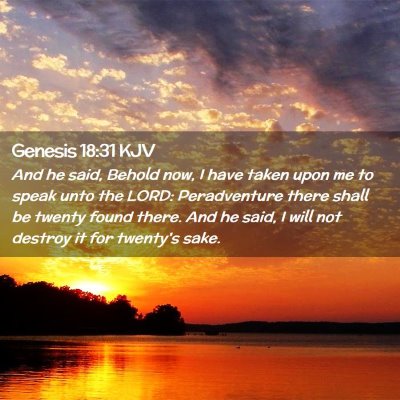 Genesis 18:31 KJV Free Bible Images