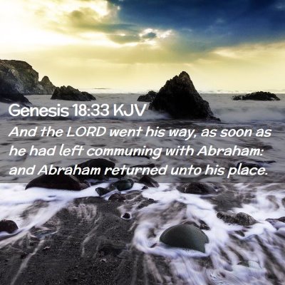 Genesis 18:33 KJV Free Bible Images