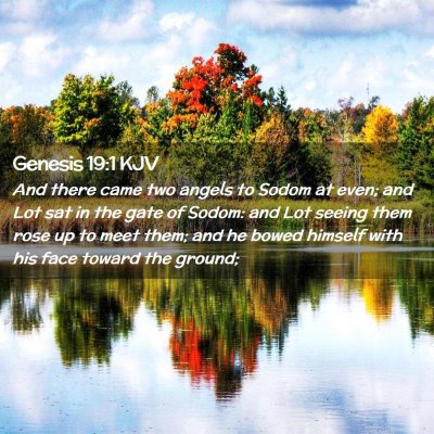 Genesis 19:1 KJV Free Bible Images