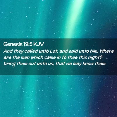 Genesis 19:5 KJV Free Bible Images