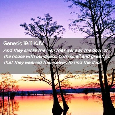 Genesis 19:11 KJV Free Bible Images