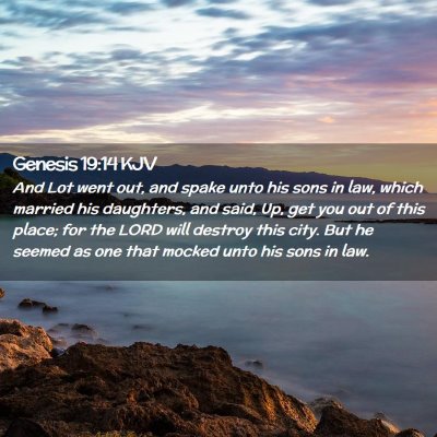 Genesis 19:14 KJV Free Bible Images