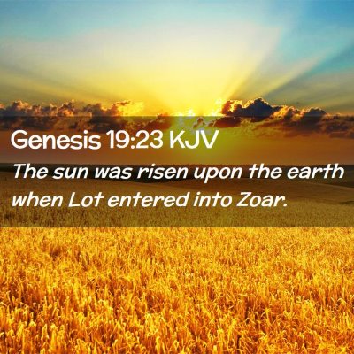 Genesis 19:23 KJV Free Bible Images