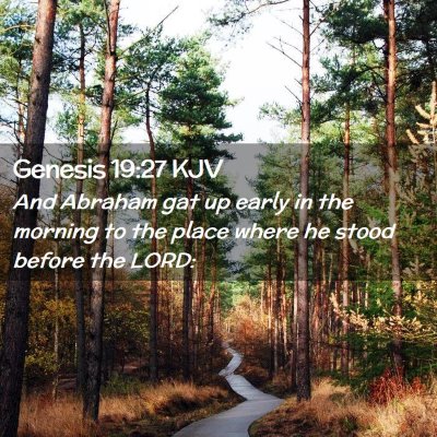 Genesis 19:27 KJV Free Bible Images