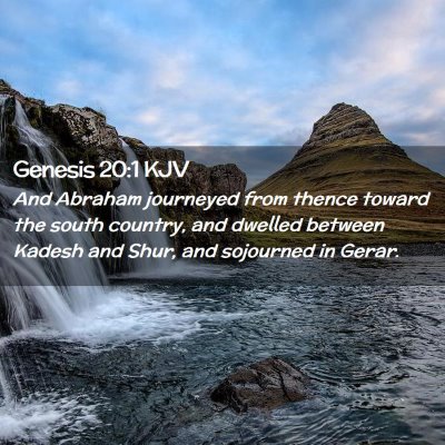 Genesis 20:1 KJV Free Bible Images