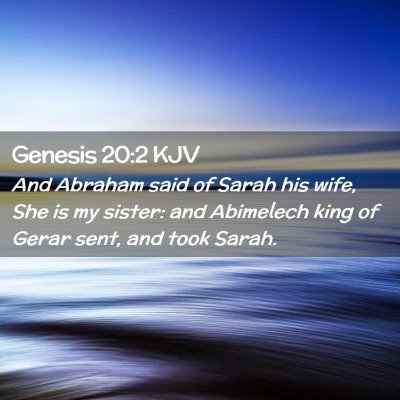 Genesis 20:2 KJV Free Bible Images