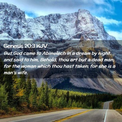 Genesis 20:3 KJV Free Bible Images