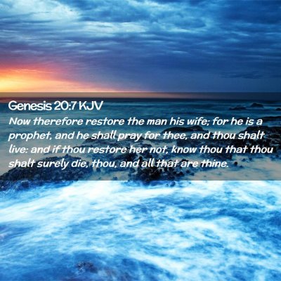 Genesis 20:7 KJV Free Bible Images