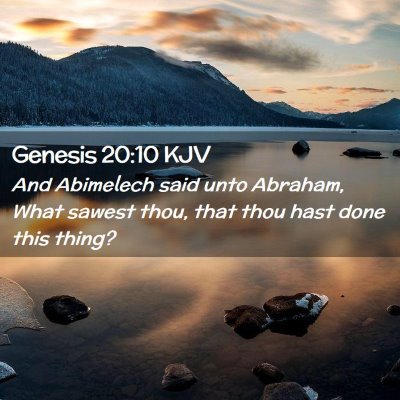 Genesis 20:10 KJV Free Bible Images