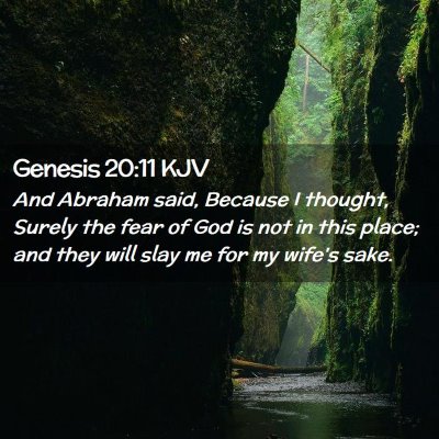 Genesis 20:11 KJV Free Bible Images