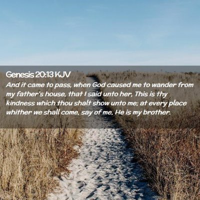 Genesis 20:13 KJV Free Bible Images