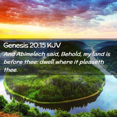 Genesis 20:15 KJV Free Bible Images