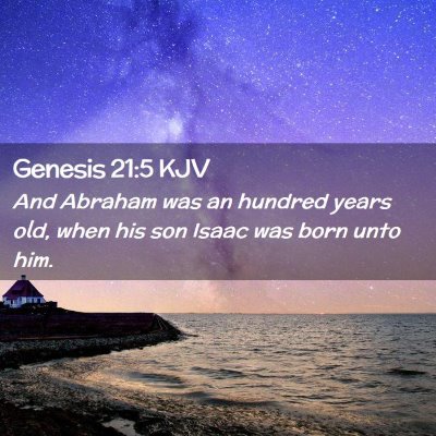 Genesis 21:5 KJV Free Bible Images