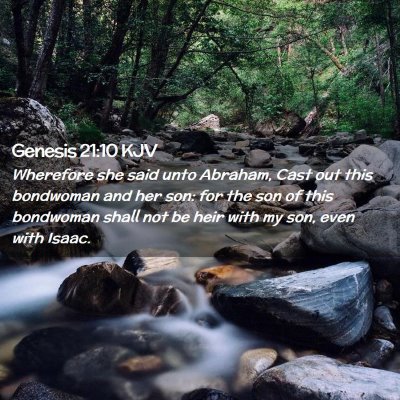 Genesis 21:10 KJV Free Bible Images