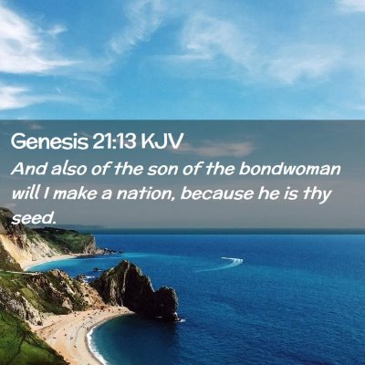 Genesis 21:13 KJV Free Bible Images