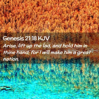 Genesis 21:18 KJV Free Bible Images