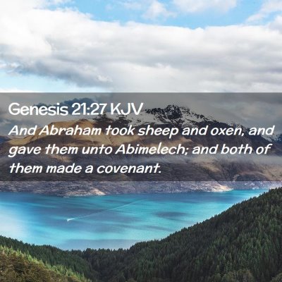 Genesis 21:27 KJV Free Bible Images