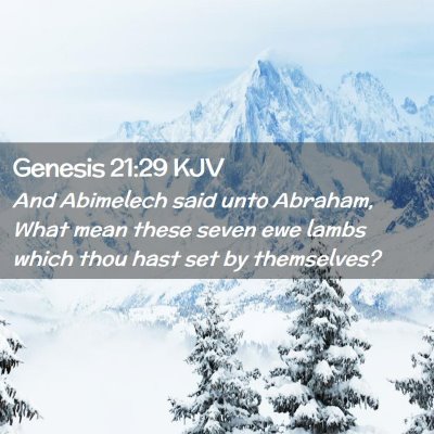 Genesis 21:29 KJV Free Bible Images