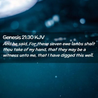 Genesis 21:30 KJV Free Bible Images