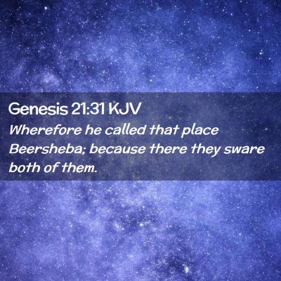 Genesis 21:31 KJV Free Bible Images