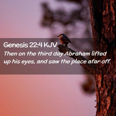 Genesis 22:4 KJV Free Bible Images