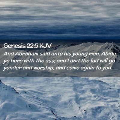 Genesis 22:5 KJV Free Bible Images