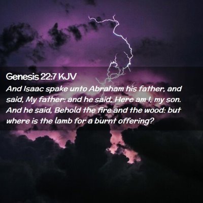 Genesis 22:7 KJV Free Bible Images