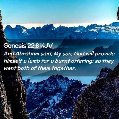 Genesis 22:8 KJV Free Bible Images