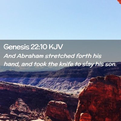 Genesis 22:10 KJV Free Bible Images