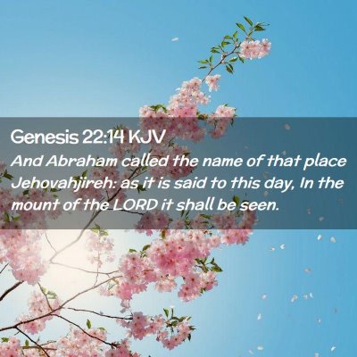 Genesis 22:14 KJV Free Bible Images