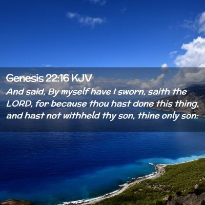 Genesis 22:16 KJV Free Bible Images