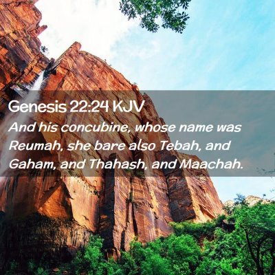 Genesis 22:24 KJV Free Bible Images